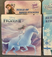 600 Pcs Disney Princess Self Adhesive Stickers, Elsa, Anna, Frozen, 30-Designs