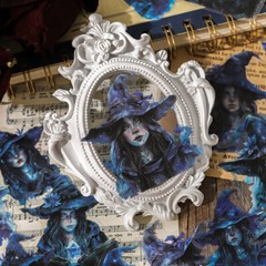 Dark Gothic Witch PET Stickers 20PC Scrapbook Paper Crafts Bullet Journals DIY