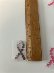 70+ Pink Ribbon Gem Stickers Breast Cancer Awareness Bling 1.75″ Tall