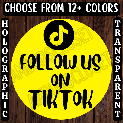 40 THANK YOU STICKERS 2″ LABELS SEALS FOLLOW US ON TIKTOK SMALL BUSINESS
