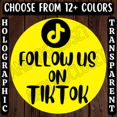 40 THANK YOU STICKERS 2″ LABELS SEALS FOLLOW US ON TIKTOK SMALL BUSINESS