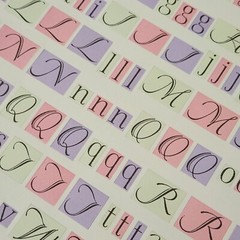 NEW Lot 27 Sheets NON-ADHESIVE Alphabet Punch Letter Numbers Multi-Color 12×12