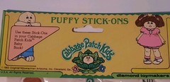 Vintage Cabbage Patch Kids Puffy Stick-Ons 1983 NEW SEALED