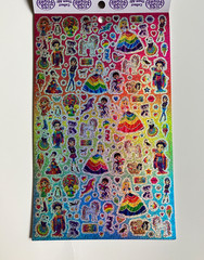 Lisa Frank 1885 Sticker Set Markie Unicorn Sugar Cookie Box Beauty Bits Vintage