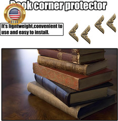 100Pcs 15Mm / 3/5″ Bronze Metal Book Corner Protectors, Vintage Photo Corner Pro