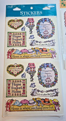 Vintage sticker lot. fashion, girls, garden.