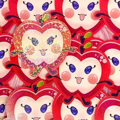 Tamagotchi Fanart Stickers Handmade (2-3/4 inch/70 mm)