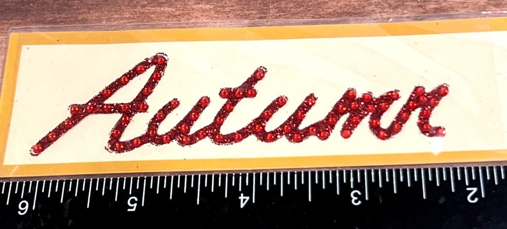 Intl Greetings Glitter/Gem Sticker Autumn/Fall Theme Embellishment
