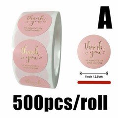 500pcs Thank You for Supporting My Small Business Stickers 1/1.5inch Label Craft