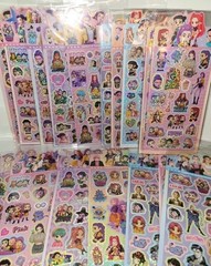 Kpop Stickers 8 Sheets! Over 100 pc Hunter Character Demon Crafting Glitter