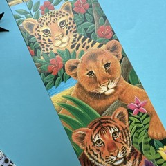 Vintage 90s For The Love Of Cats Tiger Cubs Cheetah Bookmark Lot – read Desc