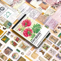 Vintage Washi Stickers for Journaling – Ephemera Book for Journaling with 414…