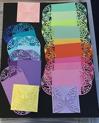 Butterfly fold-over Card Topper Die Cut embellishments 2-1/4″ X 4-1/2″ 6 pcs