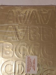 vtg 1988 Current Publishing Alphabet Stickers Gold unknown number sealed pack