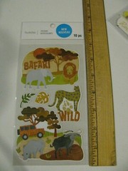 Recollections Sticker SAFARI Animals 10 Pieces NIP