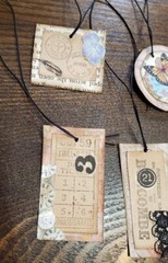 Lot 10 Junk Journal Tags Text Tickets Vintage Ephemera Crafts Cards Scrapbook