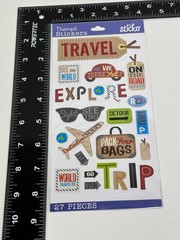 Sticko Travel Themed Stickers 27 Pcs