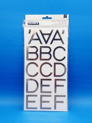 American Crafts Thickers Foil Stickers 3/Pkg-Hardcover – Silver (3Pk).