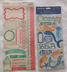 Lot Of 40 Sheets Mixed Scrapbooking Stickers /329