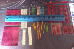Craft Embellishments Lot Hologram/Prism Junk Jewelry, Bling Rhinestone Stick-Ons