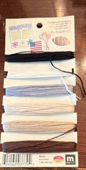 Making Memories Scrapbook Stitches Basic Cotton Thread Set Black White Gray