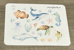 NEW Paper Kuma Co Ocean Life 🐋 Sticker Sheet PaperKumaCo Stickers