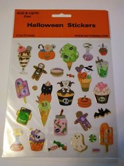 Crafts Stickers Halloween Party Treats Ice Cream Drinks Potion Skull Bat Eyes