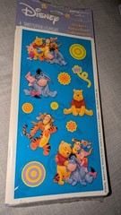 Vintage Winnie The Pooh Stickers 4 Smaller Sheets Hallmark New Pack