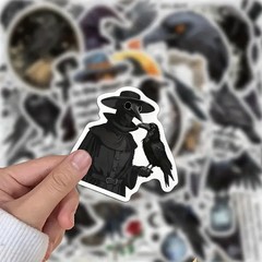 10 pcs Crow – Raven Stickers- Scrapbook, Journal, DIY Crafts & Cards- Halloween