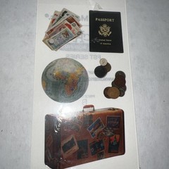 Vacation Travel Theme Scrapbook Stickers/Embellishments Sealed 3 Pack/220+ Pcs