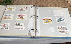 Vintage Sticker Collection Binder Fair Condition Holographic 80s 90s Nostalgia