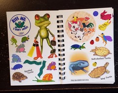 SMALL STICKERBOOK 1 HANDMADE STUCK STICKERS VINTAGE RETRO NEW