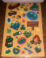 Darcie Summer Camp Camo Camping Hiking Fire Canoeing Sticker Book 286 Pcs 6 Shts