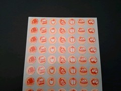 Vintage Stickers CTP Sticker Sheet Not Scratch Sniff Mini Glossy Pumpkins