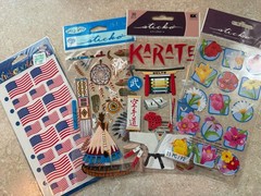 Lot of 44 Packages of Sticko and Stickopotamus Stickers, Some Vtg, All Sealed