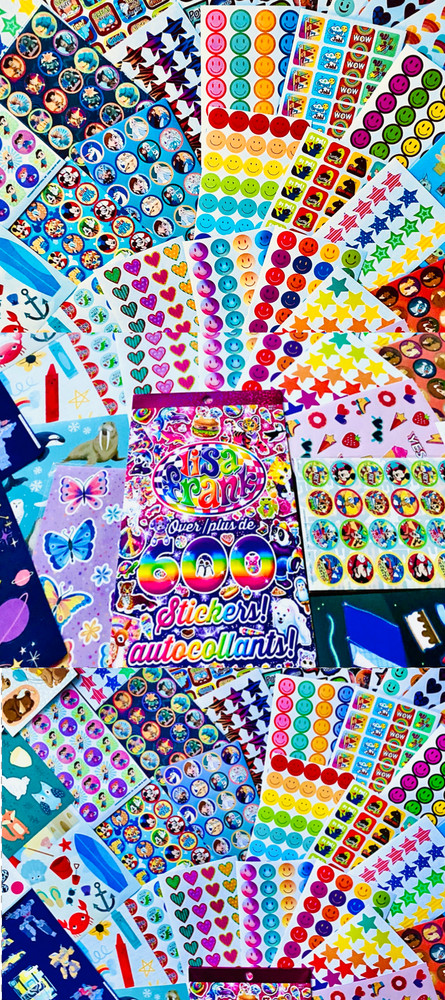 Happy Lot Of Stickers 99+ Sheets Mixed Themes – VARIOUS BRANDS | SHAPES & SIZES