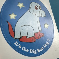 Vintage 90s Clifford Big Red Dog Stickers Grad Cert & Post It Sticky Notes Lot