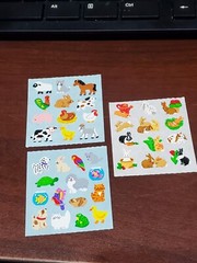 Sandylion sticker 5 mod kromekote micro animals birds jungle cats farm forest
