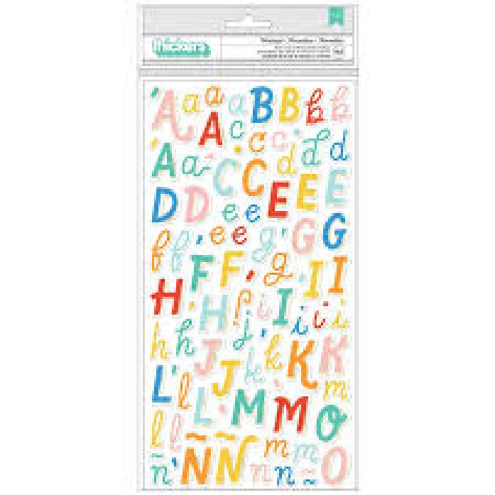 AMERICAN CRAFTS THICKERS FOAM N CARDSTOCK LETTER STICKERS – WONDERFUL-183 PCS