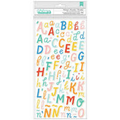 AMERICAN CRAFTS THICKERS FOAM N CARDSTOCK LETTER STICKERS – WONDERFUL-183 PCS