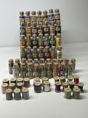 ART-C Momenta Mixed Media Wire Beads Glitter Fibers Leather 48 Vials 24 Spools