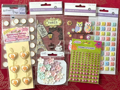 LOT #991 – GOLDEN LOVE FLOWERS ALPHA GEMS & TAG 3D STICKERS