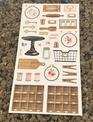 Echo Park FARMHOUSE MARKET Sticker Book 16 Pages Icons Letters Words Phrases