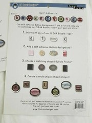 NEW Lot 4 Pkgs Lil Davis Designs Bubble Backgrounds Stickers Pink Blue Green -F