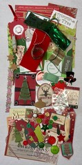 Christmas lot scrapbook planner journal junk collage ephemera paper crafting art