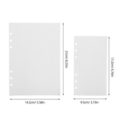 80Pcs Reusable Sticker Storage Binder Sheets Double Sided White Paper for Crafts