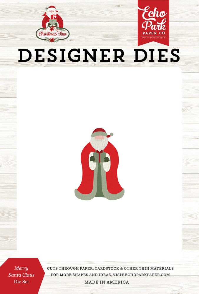 Echo Park Designer Dies – MERRY CHRISTMAS SANTA CLAUS DIE