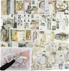 200Pcs Vintage Scrapbook Stickers, Aesthetic Junk Journal Stamping Supplies