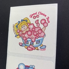 Vtg 80s Stickers Scratch Sniff Toymaker Cabbage Patch Kids Soap