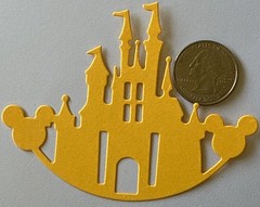 ROCKING CASTLE Die-Cut Set (4pc)Disney•Mickey Heads •Flags•Cartoon•Card Making•